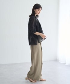 YECCA VECCA タックスリーブシアーシャツ
