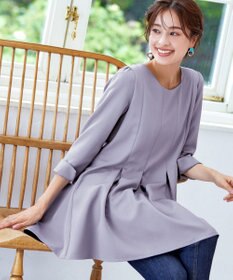 Tiaclasse L 【洗える】ダブルラインタックチュニック