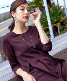 Tiaclasse L 【洗える】ダブルラインタックチュニック