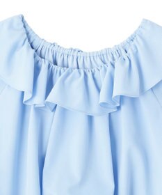 earth music&ecology 2wayオフショルバルーンヘムフリルブラウス