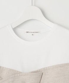 23区 【WEB限定カラーあり/洗える】スムースデザイン コンビ カットソー