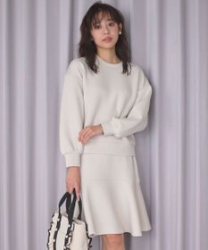 Feroux 【洗える・セットアイテム】バックリボンダンボール セットアップ