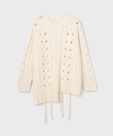 GRACE CONTINENTAL オーバーケーブルニットトップ