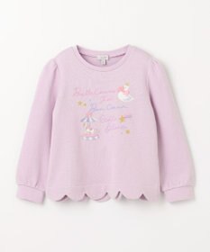 ANY KIDS 裏毛 スカラップ トレーナー