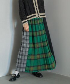 AMERICAN HOLIC シャギーチェックプリーツスカート