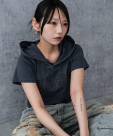 WEGO ピグメントフードちびT