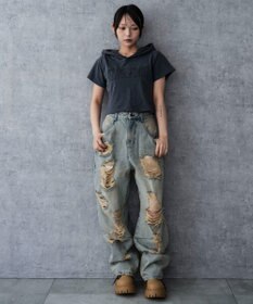 WEGO ピグメントフードちびT