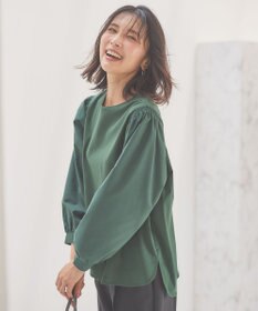 ANY 【洗濯機可】着映えるシャーリングトップス