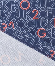 23区GOLF 【MEN】【吸水速乾/UVカット】ロゴ総柄プリント 半袖ポロシャツ