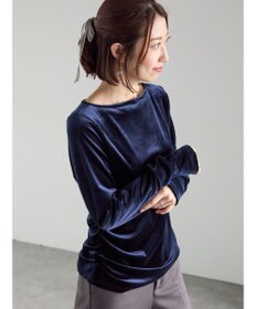 Te chichi ベロアサイドギャザートップス