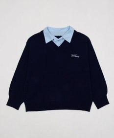 WEGO シャツドッキングニットプルオーバー