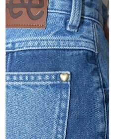 earth music&ecology Ｌｅｅ×ｅ．ｍ．ａ．ｅ　切替デニムフレアパンツ