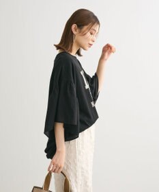 Green Parks ドッキングフレアスリーブロゴチュニック