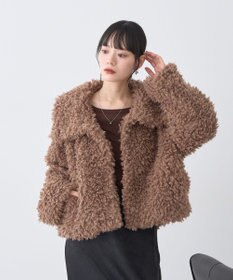 earth music&ecology プードルファーショートブルゾン