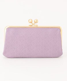 UNBILLION perche 抗菌レザー型押しがま口長財布