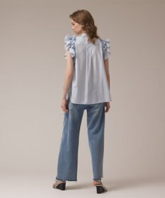 GRACE CONTINENTAL マルチフリルノースリーブブラウス