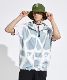 PW CIRCULUS 【袖2WAY】【MEN】プリント デタッチャブル アノラック