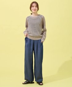 ANY 【手洗い可能/ウエストゴム】ウォッシャブルデニムパンツ