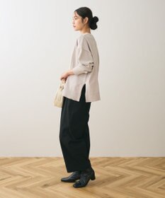 Green Parks ベロアモールリラックスサイズニットプルオーバー