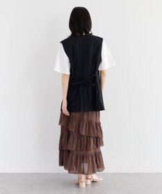 YECCA VECCA アシメラッフルスカート