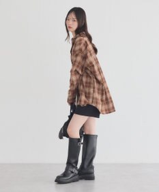 earth music&ecology チェックリラックスシャツ