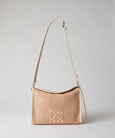 russet ナイロンラフィアショルダーバッグ(CE-1713)