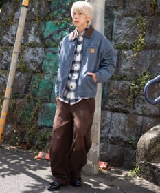 WEGO 【ユニセックス着用ITEM/MLサイズ展開】ワーカーズキルティングZIPジャケット