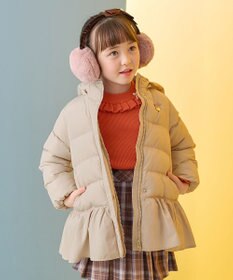 ANY KIDS 【洗濯機OK】中綿 リボン コート