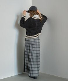 AMERICAN HOLIC シャギーチェックプリーツスカート