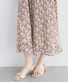 YECCA VECCA 花柄プリーツワンピース