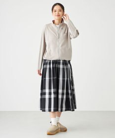 SHARE PARK LADIES メモリーチェックフレアスカート