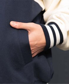 WEGO 【ユニセックス着用ITEM】スウェットフードスタジャン