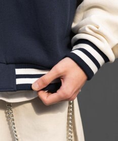 WEGO 【ユニセックス着用ITEM】スウェットフードスタジャン