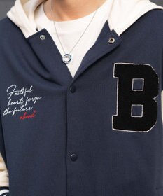 WEGO 【ユニセックス着用ITEM】スウェットフードスタジャン