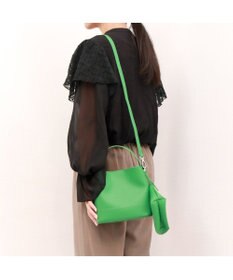 UNBILLION カシュカシュ cachecache / シボ合皮ミニバゲットバッグ