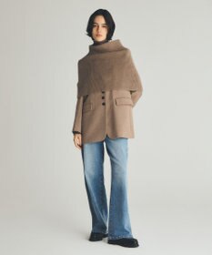 UNFILO 【WEB/一部店舗限定】ふわふわニット ケープスヌード