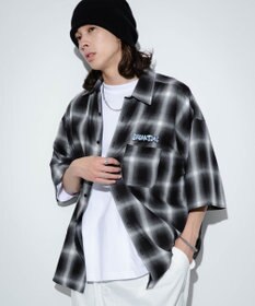 WEGO 【ユニセックス着用アイテム/綿100%/MLサイズ展開】別注NEW　JACKオンブレチェックシャツ（S）