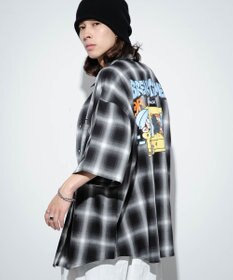 WEGO 【ユニセックス着用アイテム/綿100%/MLサイズ展開】別注NEW　JACKオンブレチェックシャツ（S）