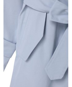 earth music&ecology 着流しロングトレンチ