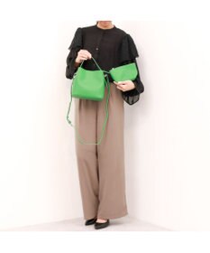 UNBILLION カシュカシュ cachecache / シボ合皮ミニバゲットバッグ