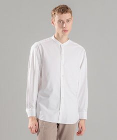 JOSEPH HOMME ハイゲージコットンジャージー 　バンドカラーシャツ