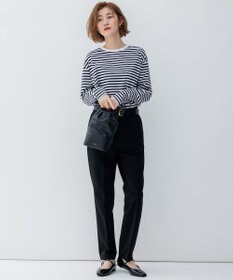 23区 S 【大好評素材/洗える】コットンベアジャージー ロング Tシャツ