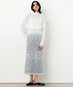 NAVE 【Nave・洗える】シアーニット スカート