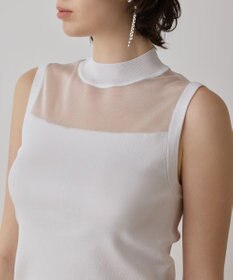 GRACE CONTINENTAL シアーグロスニットトップ