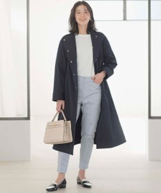組曲 L 【WEB限定】コットンライクツイル スタンドネックコート