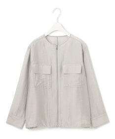 ICB リヨセルナイロンワッシャー ノーカラーブルゾン