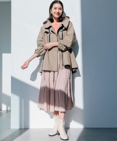 組曲 S 【WEB限定】フード付きライトブルゾン