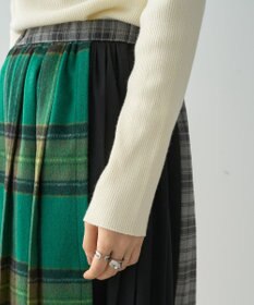 AMERICAN HOLIC シャギーチェックプリーツスカート