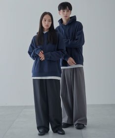 WEGO 【ユニセックス着用ITEM/裏起毛】リラックスフィットスウェットプルパーカー