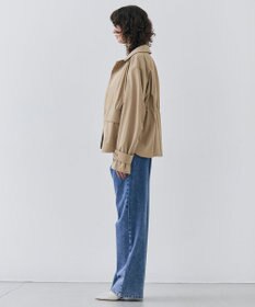 BEIGE， 【洗える・SPRiNG 3月号掲載】FICUS / デニムワイドストレートパンツ